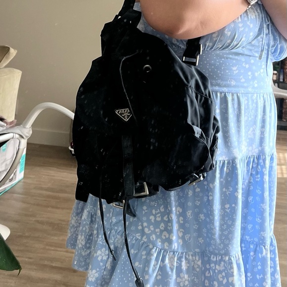 Authentic Prada are-Nylon Drawstring Backpack - Picture 8 of 10